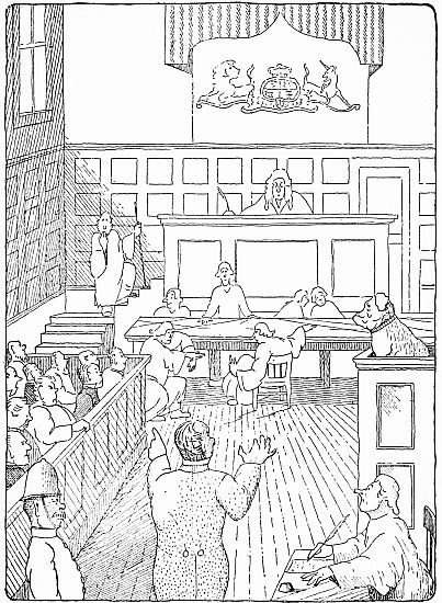 In court