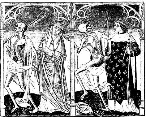 Illustration: De gauche à droite: 1. le mort, le cardinal; 2. le mort, le roi.