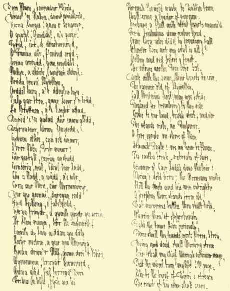 Reproduced from Borrow’s original manuscript of “Glendower’s Mansion.”
