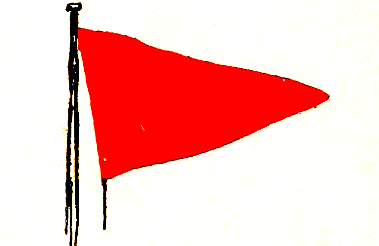 plain red pennant