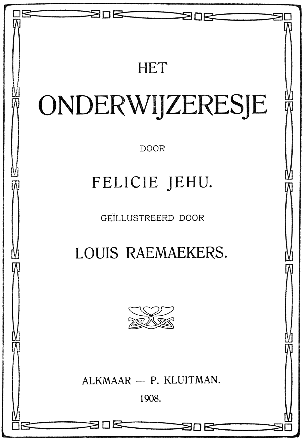 Oorspronkelijke titelpagina.