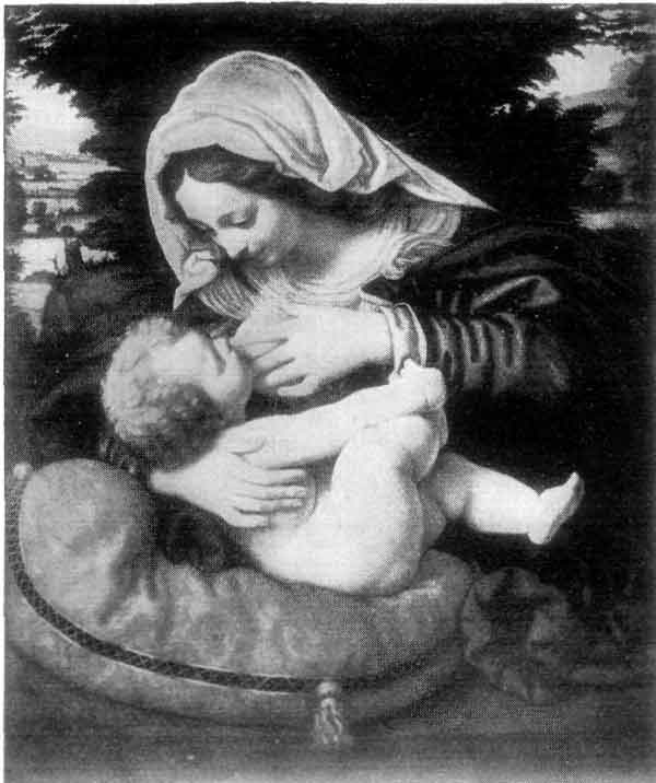 LA VIERGE AU COUSSIN VERT&mdash;MADONNA OF THE GREEN CUSHION.