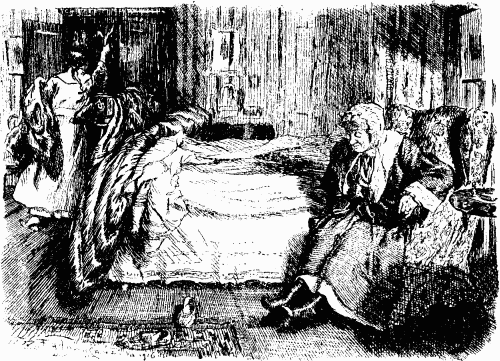 GRANNIE (dragged out of bed at 1.30 a.m., and being hurriedly dressed as
the bombs begin to fall)