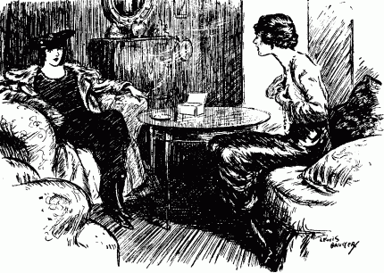 INDIGNANT WAR-WORKER: "And she actually asked me if I didn't think I
might be doing something! Me? And I haven't missed a charity matin&eacute;e for
the last three months."