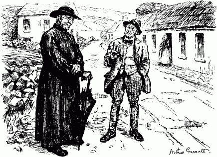 PROSPEROUS IRISH FARMER: "And what about the War, your Riverence? Do
ye think it will hould?"