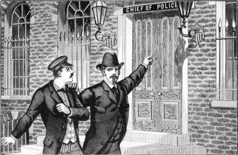 "Come in here, Mr. King; perhaps Mr. Wallace can loosen
your tongue."