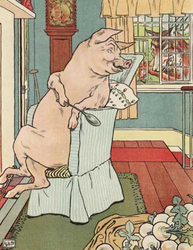 Pig and turnips Pig and turnips