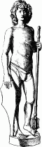 166. Marmorstatue von A.&nbsp;Leopardi (?).