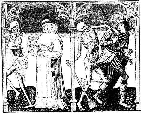 Illustration: De gauche � droite:
1. le mort, le chartreux; 2. le mort, le sergent.