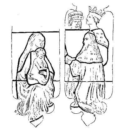 ADORATION OF THE MAGI
(Picture of Stained Glass, Winchester Cathedral)