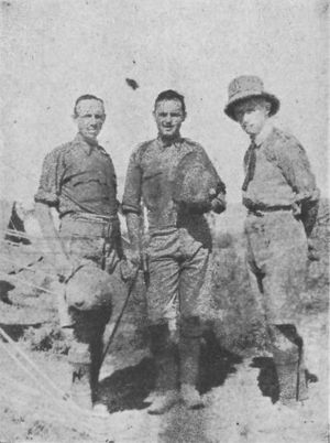 Captain T. W. Stewart, Captain W. A. Young And The
Padre