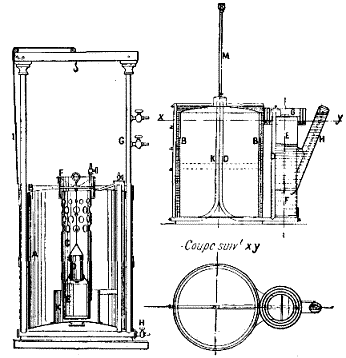 FIGS. 5, 6, AND 7.&mdash;LEQUEUX-WIESNEGG ACETYLENE APPARATUS
