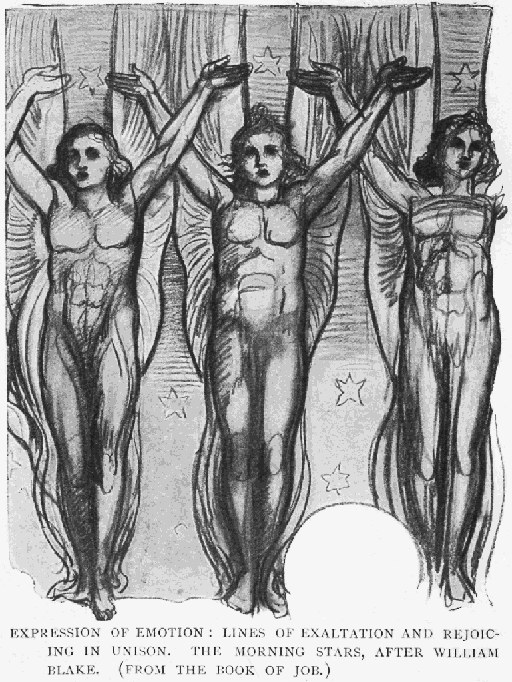 Expression Of Emotion:
Lines Of Exaltation And Rejoicing
In Unison. The Morning Stars, After William
Blake. (From The Book Of Job.)