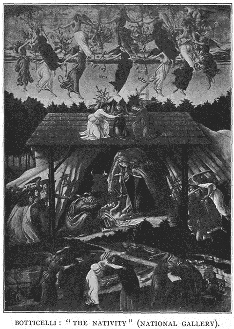 Botticelli: &ldquo;;The Nativity&rdquo;; (National Gallery).