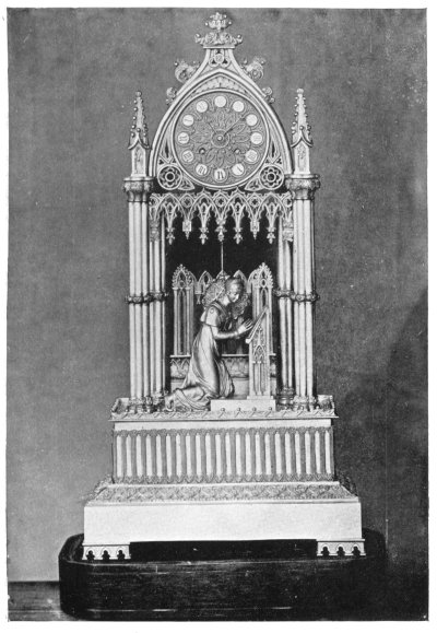 FIG. 86.&mdash;FINE GOTHIC FRENCH CLOCK.

(In the collection of W. Egan & Sons, Ltd., Cork.)