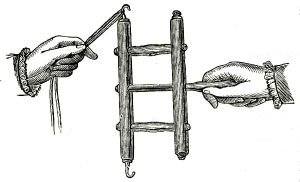 Fig. 2.&mdash;Reel for Rug, Fig. 1.