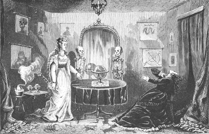 'Death!' shrieked Mrs. Thayer, and then she fell back
lifeless. Page 199.