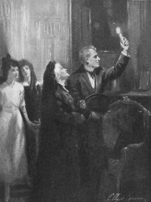 Then, with one accord they began to steer their way
around the furniture