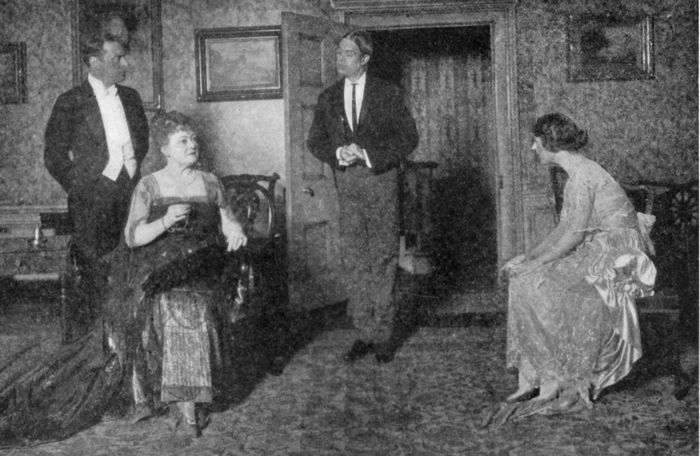 Scene from the Play&nbsp;&nbsp;paul daingerfield submits to
inspection.&nbsp;&nbsp;Act I