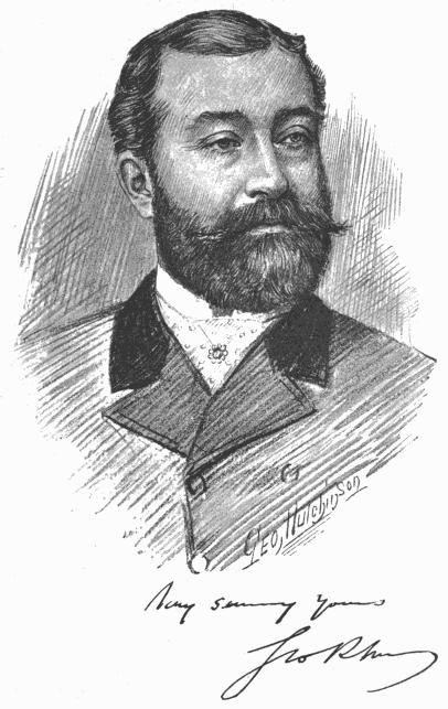 drawing by Geo. Hutchinson
signed: Very sincerely yours,
George R. Sims