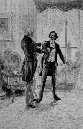 Was about to embrace his father.
Etching by Marcel after the drawing by Frank T. Merrill.