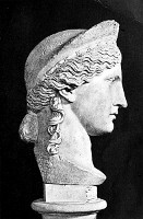 BUST OF HERA
(JUNO) -- Ludovisi Villa, Rome -- D. Anderson, Photo. John Andrew &
Son, Sc.