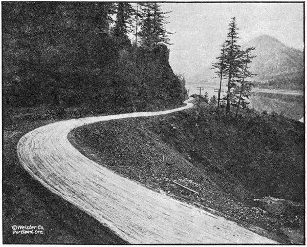 THE COLUMBIA RIVER
HIGHWAY WEST OF LINDSAY IN HOOD RIVER COUNTY