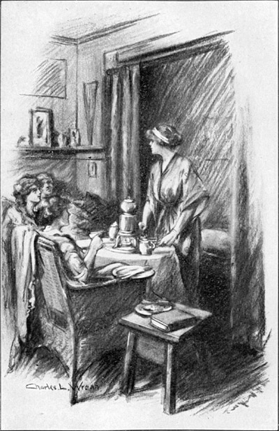 &ldquo;It was quite the custom for girls to prepare breakfast in
their rooms.&mdash;Page&nbsp;152.