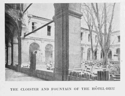 THE CLOISTER AND FOUNTAIN OF THE H�TEL-DIEU