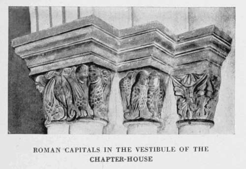 ROMAN CAPITALS IN THE VESTIBULE OF THE
CHAPTER-HOUSE