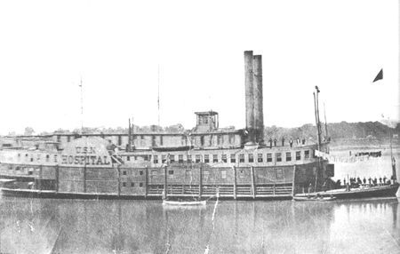 A floating palace with bathrooms and laundry, the hospital ship Red Rover gave
many sick and wounded a better chance for life than they would have had in the
crowded field hospitals.