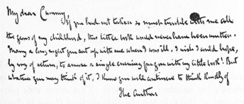 Autograph Inscription by Stevenson, in a Copy of his
“Inland Voyage