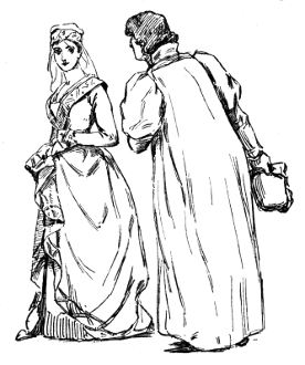 RICH MERCHANT AND HIS WIFE,
14TH CENTURY