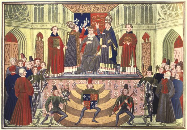 From the Froissart MS. in the British Museum. Reproduced by Andr� & Sleigh, Ld., Bushey, Herts