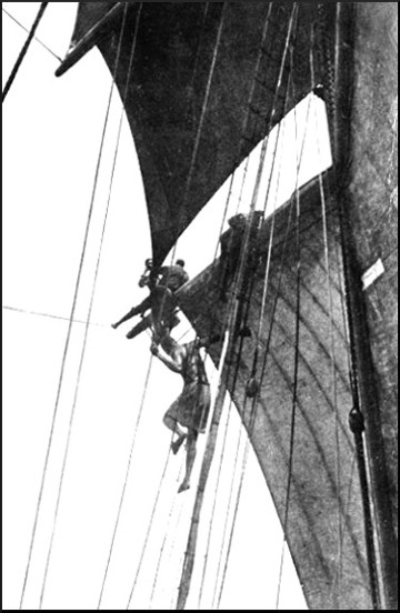 Native boys setting sail on S. S.
"Janet Nichol"