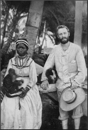 White trader and his wife "Topsy,"
Majuro Island