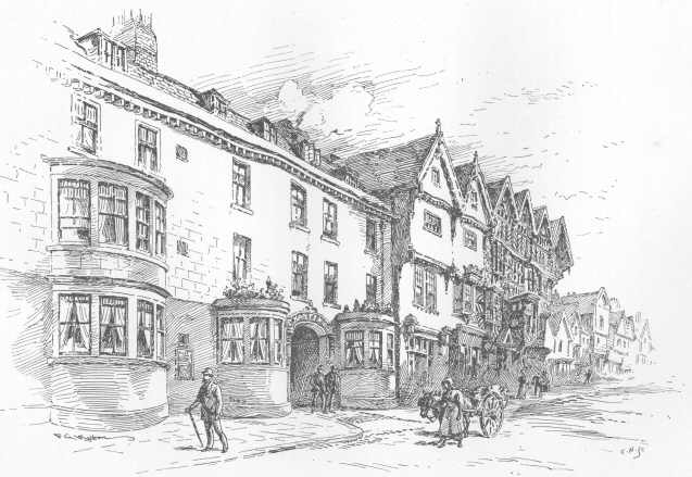 The &ldquo;Swan&rdquo; Inn, Stafford (&ldquo;My Inn&mdash;a very
large Building with an Archway&rdquo;)