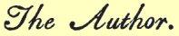 Handwritten text &ldquo;The Author&rdquo;
