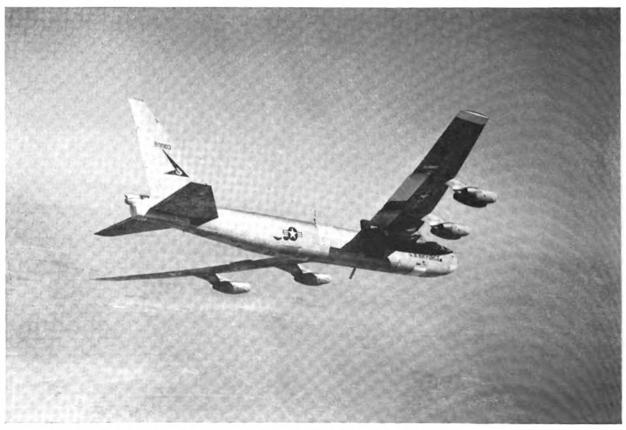 A plane in the air